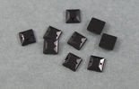 Acrylic stones square 8x8mm Black