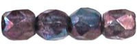 Fire Polish 3mm: Luster - Transparent Amethyst, 40 szt.