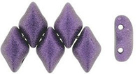 GEMDUO 8x5mm: Metallic Suede - Purple, 36 pcs