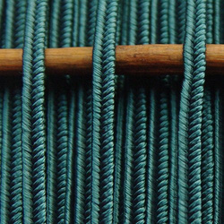 Greek silk braid 4mm - dark teal, 1m