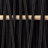 Greek polyester braid 3mm - black, 1m