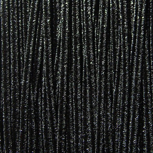 Greek metalized braid 4mm type lurex - black, 1m