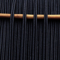 Greek silk braid 4mm - dark navy, 1m