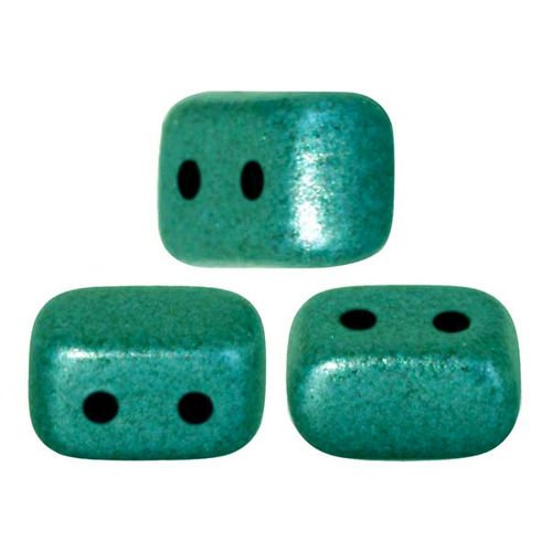 Ios® par Puca®: Metallic Mat Green Turquoise, 55 szt.