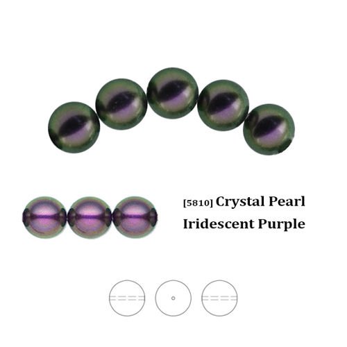 Swarovski 5810 Crystal Pearl 3 mm Iridescent Purple (IPPRL), nowy kolor!
