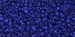 TOHO Demi Round 11/0: TN-11-YPS0054 HYBRID ColorTrends: Transparent - Lapis Blue, 10 g